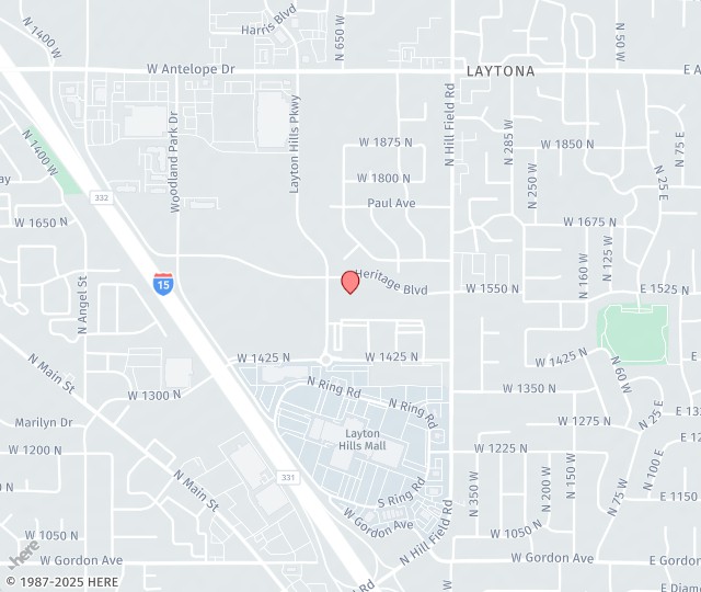 Location Map: 579 Heritage Park Blvd Layton, UT 84041