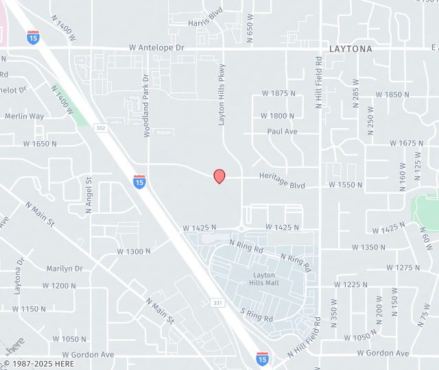 Location Map: 579 Heritage Park Blvd Layton, UT 84041